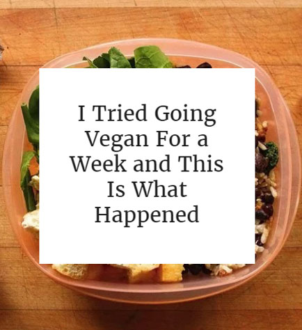 I Tried Going Vegan For A Week And This Is What Happened - Society19