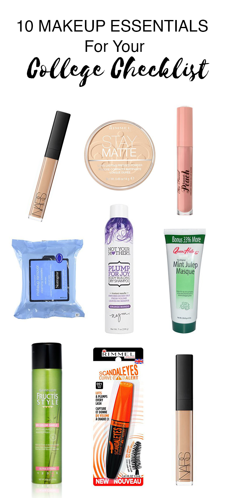 10 Makeup Essentials For Your College Checklist - Society19